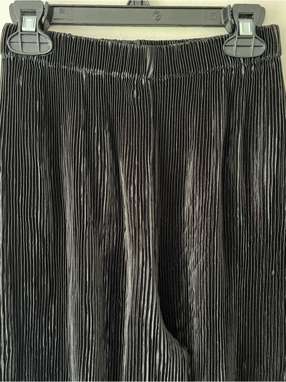 Commence Matching Set Halter Top Wide Leg Pants Pleated XS Black Low Back Chic - Picture 6 of 15